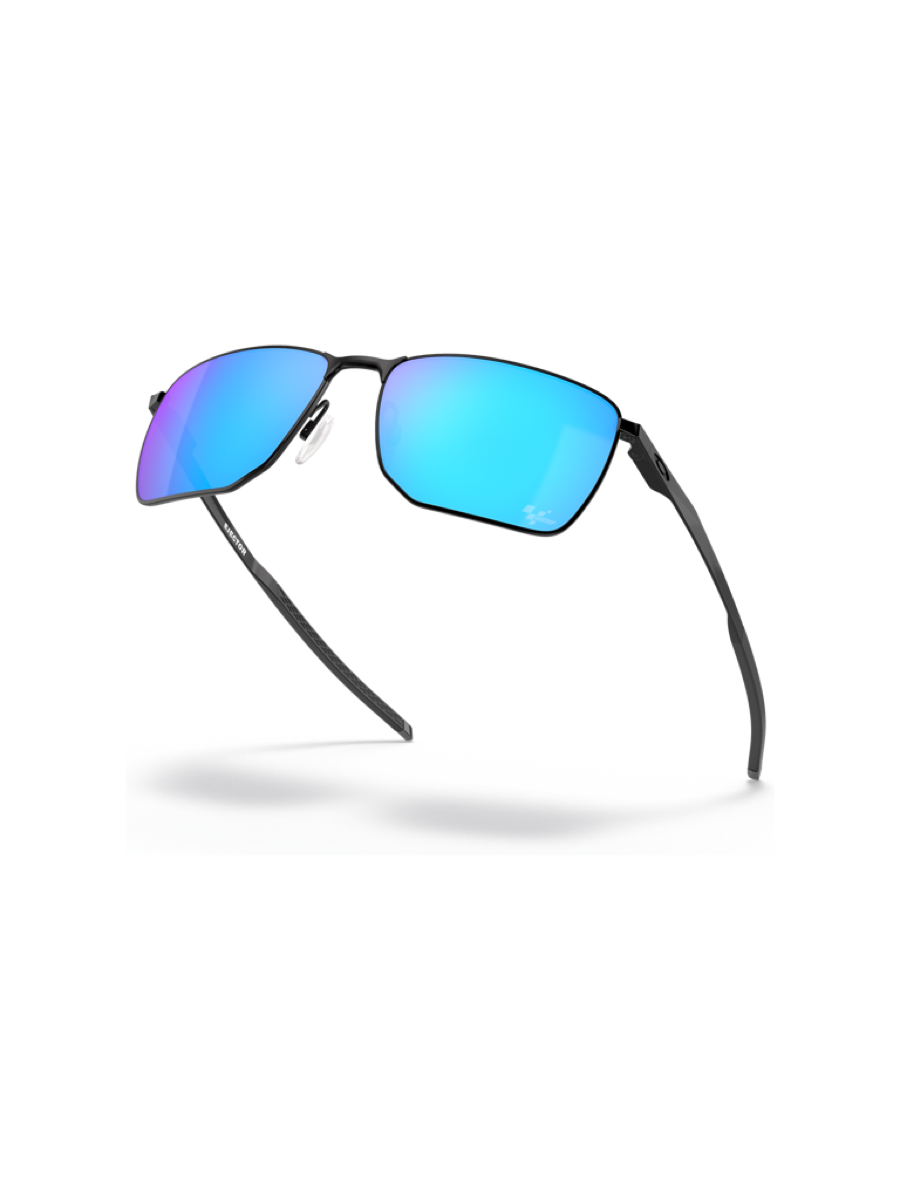 Ejector Prizm Sapphire Polarized Lenses, Satin Black Frame Sunglasses