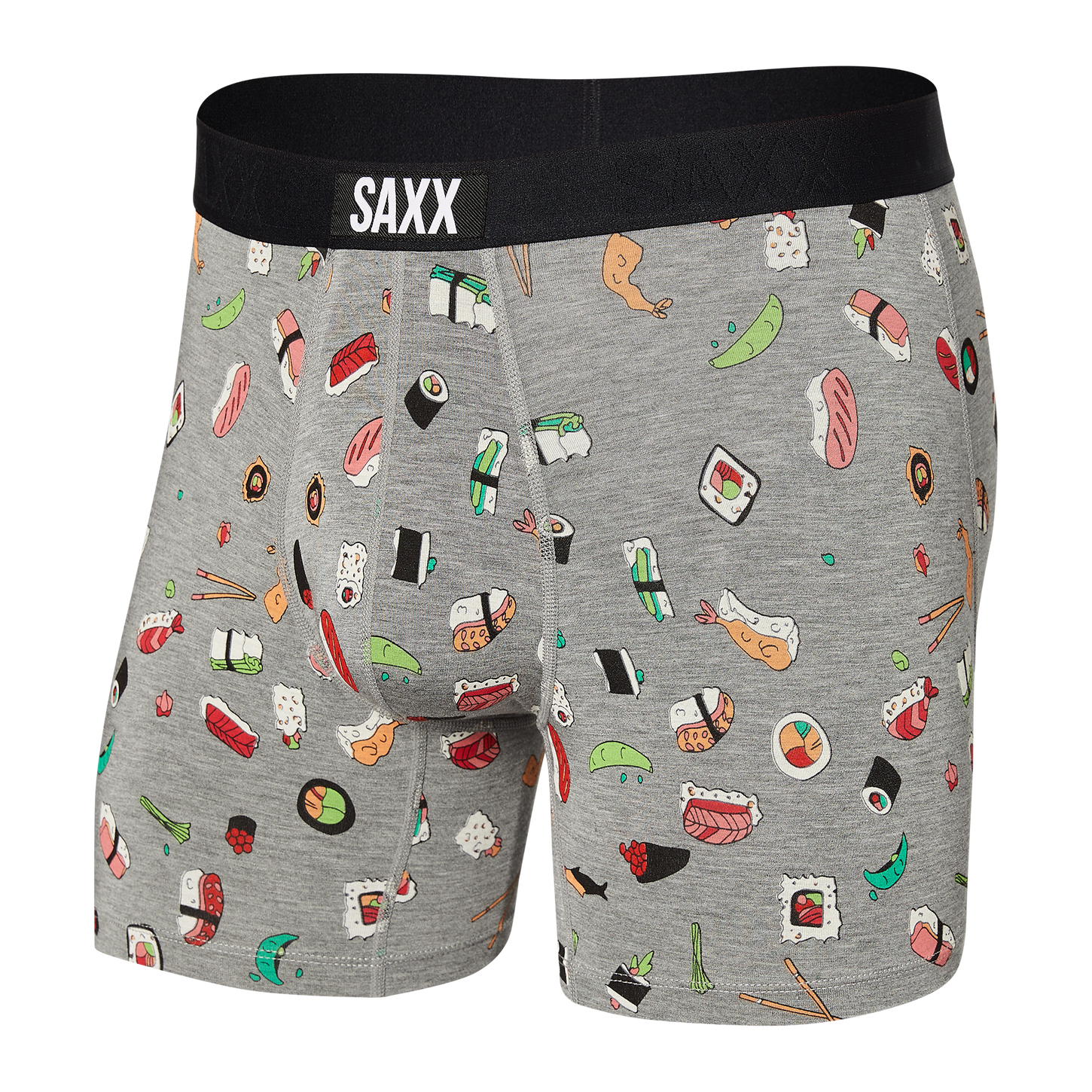 Saxx Vibe Boxer Brief -Grey Sushi Doobie Doo